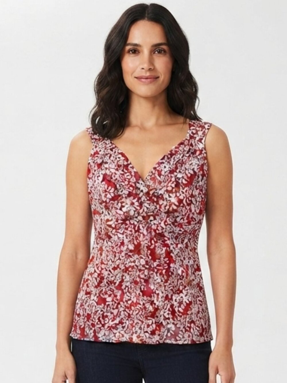 Nine West Floral Sleeveless Top- Sz. 8